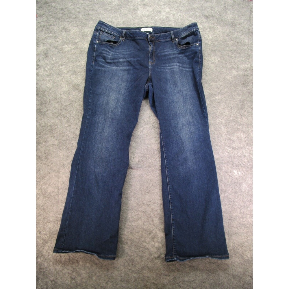 Lane Bryant Jeans Womens 24 Blue Mid Rise Boot‎ Stretch denim